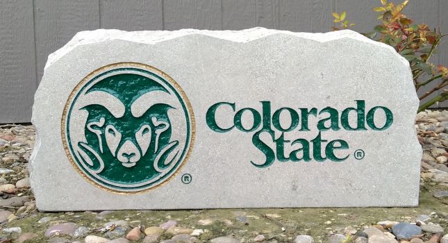 17in ram colorado state porch sign