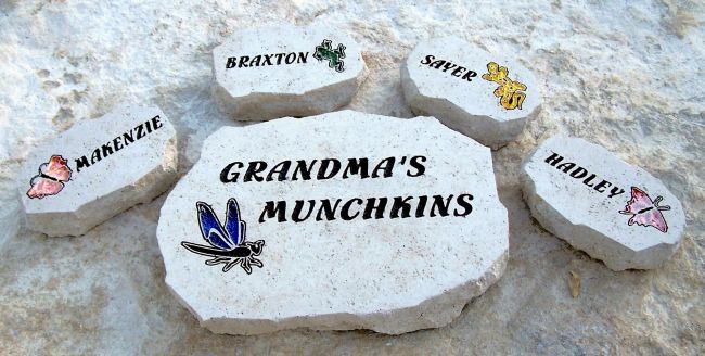 engraved grandma munchkins stones